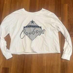 Dallas Cowboys White Long Sleeve Shirt